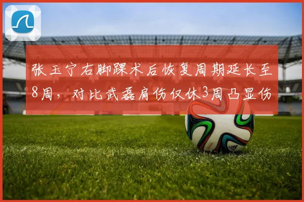 张玉宁右脚踝术后恢复周期延长至8周,对比武磊肩伤仅休3周凸显伤病管理差异